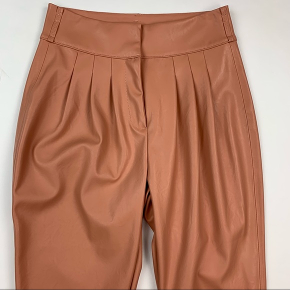BLANK NYC High Waist Pleated Faux Leather Pants Sz 29 - Picture 2 of 10